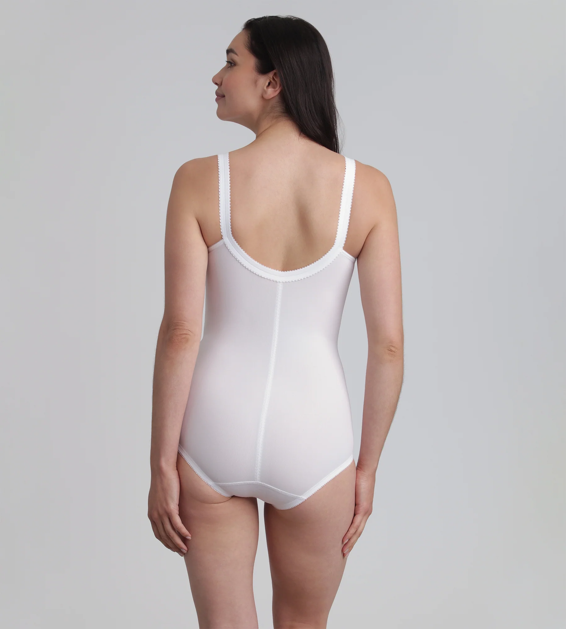 Body modellante bianco Regina di Quadri - Image 4