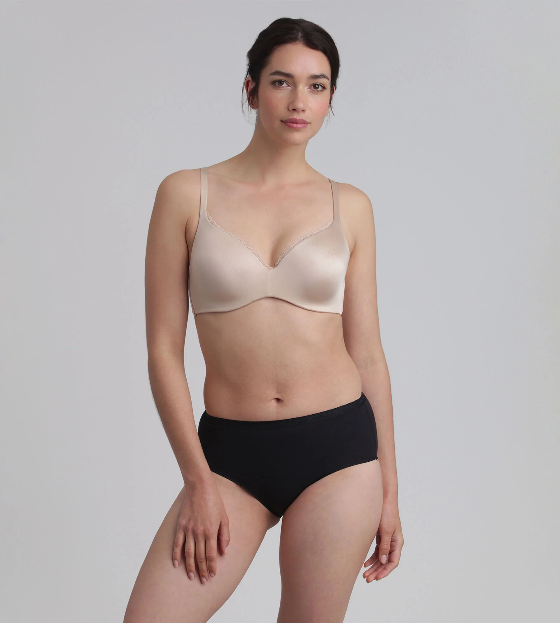 Reggiseno con ferretto rimovibile beige 24 Ore Soft Absolu - Image 3