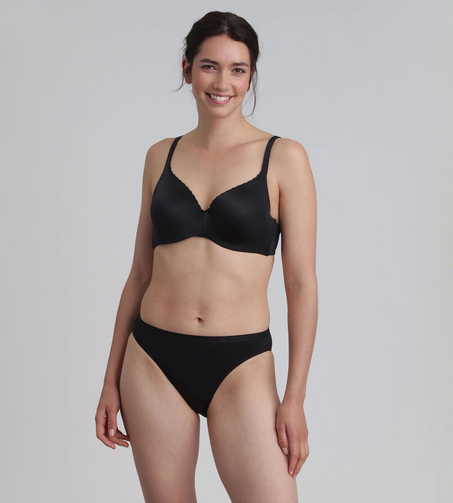 Reggiseno con ferretto rimovibile nero 24 Ore Soft Absolu - Image 3
