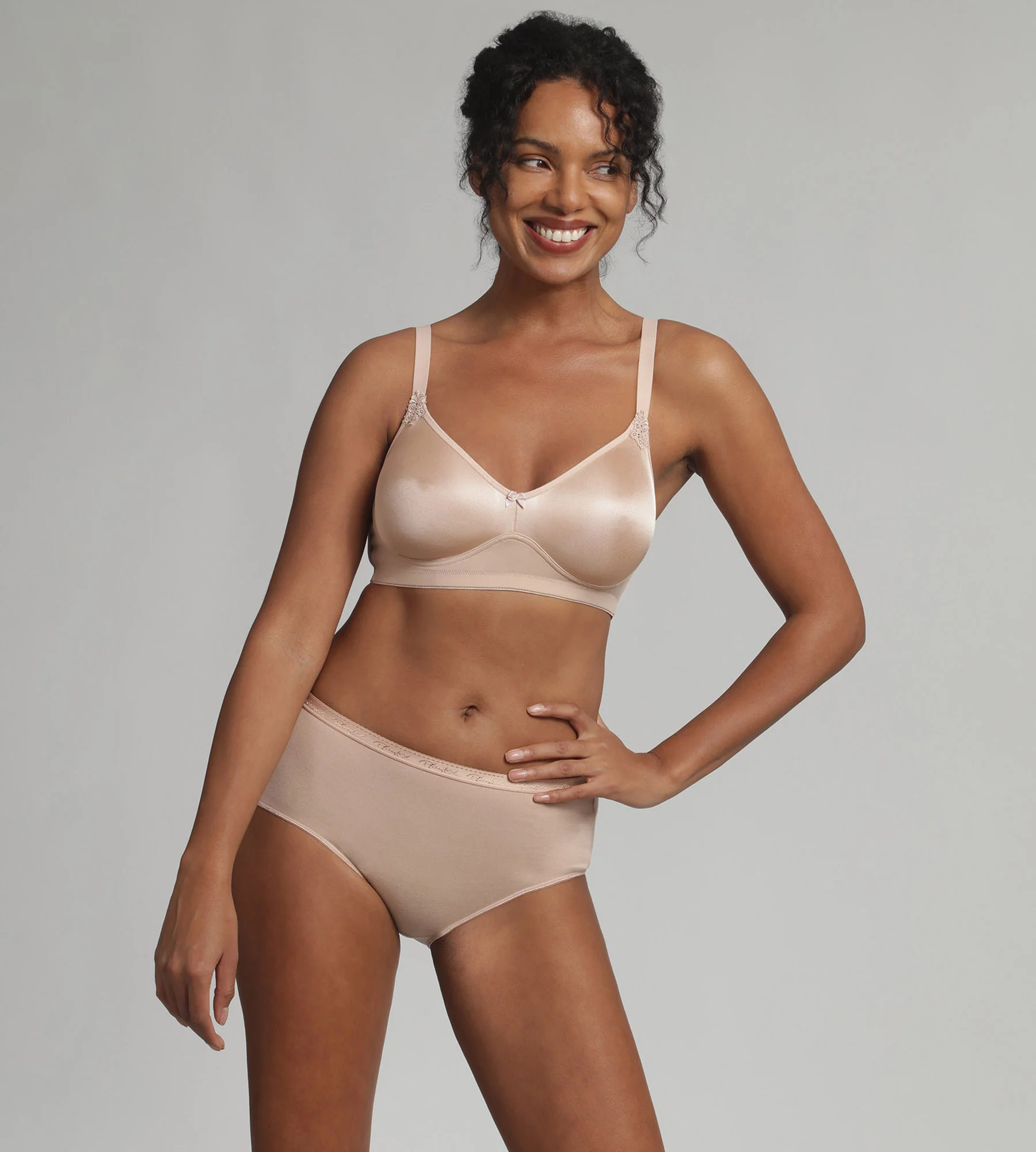 Reggiseno senza ferretto beige Essential Support - Image 3