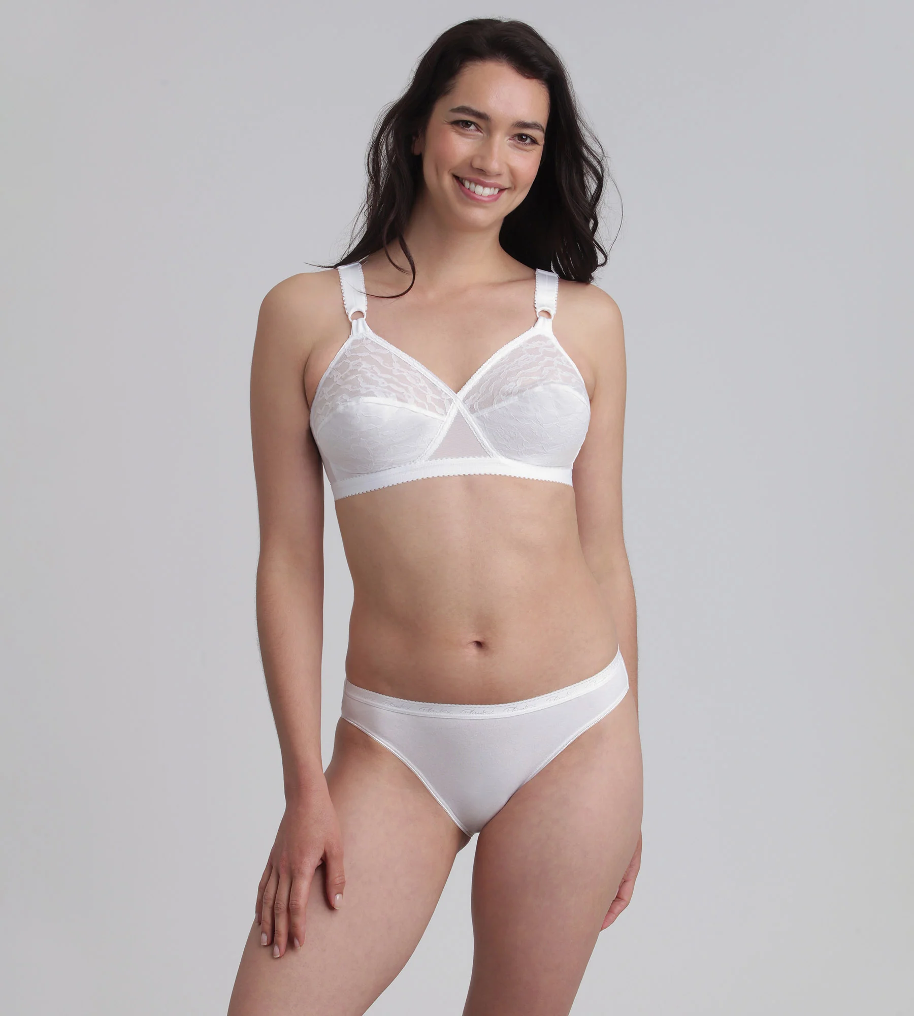 Reggiseno senza ferretto bianco Criss Cross 165 - Image 3