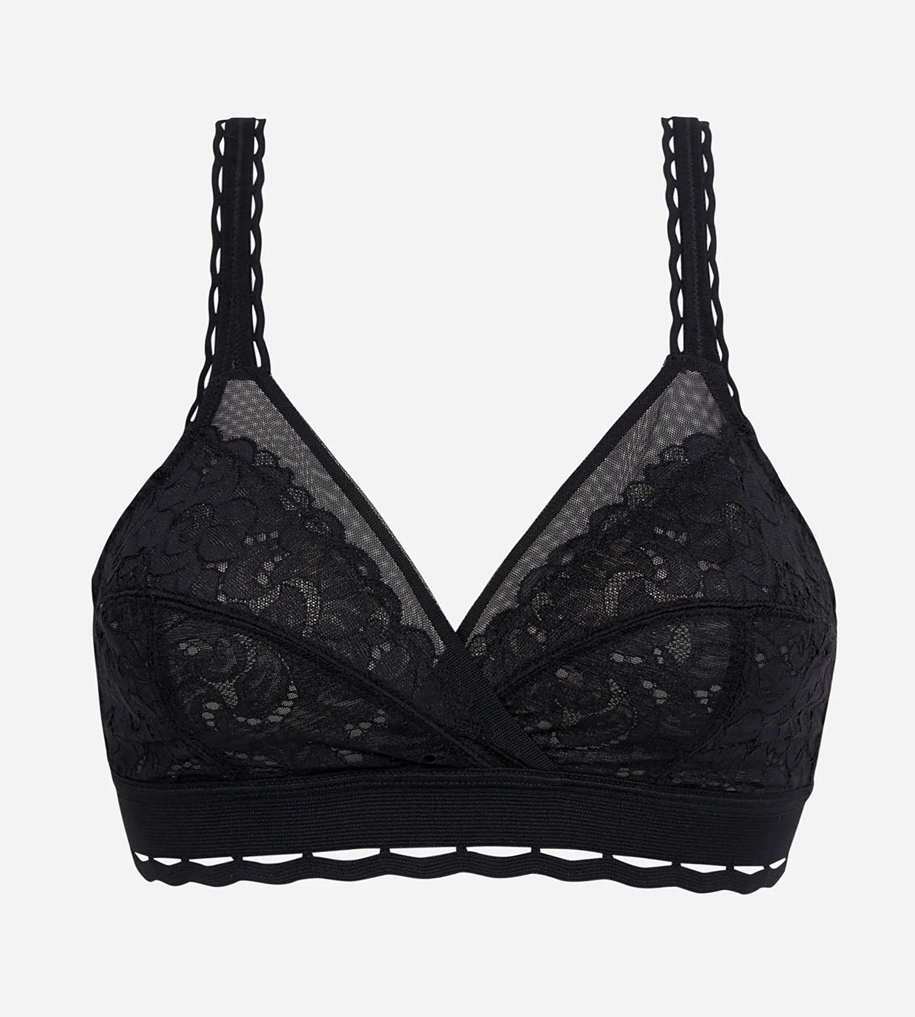 Reggiseno senza ferretto nero Criss Cross Femminile Riciclato - Image 5