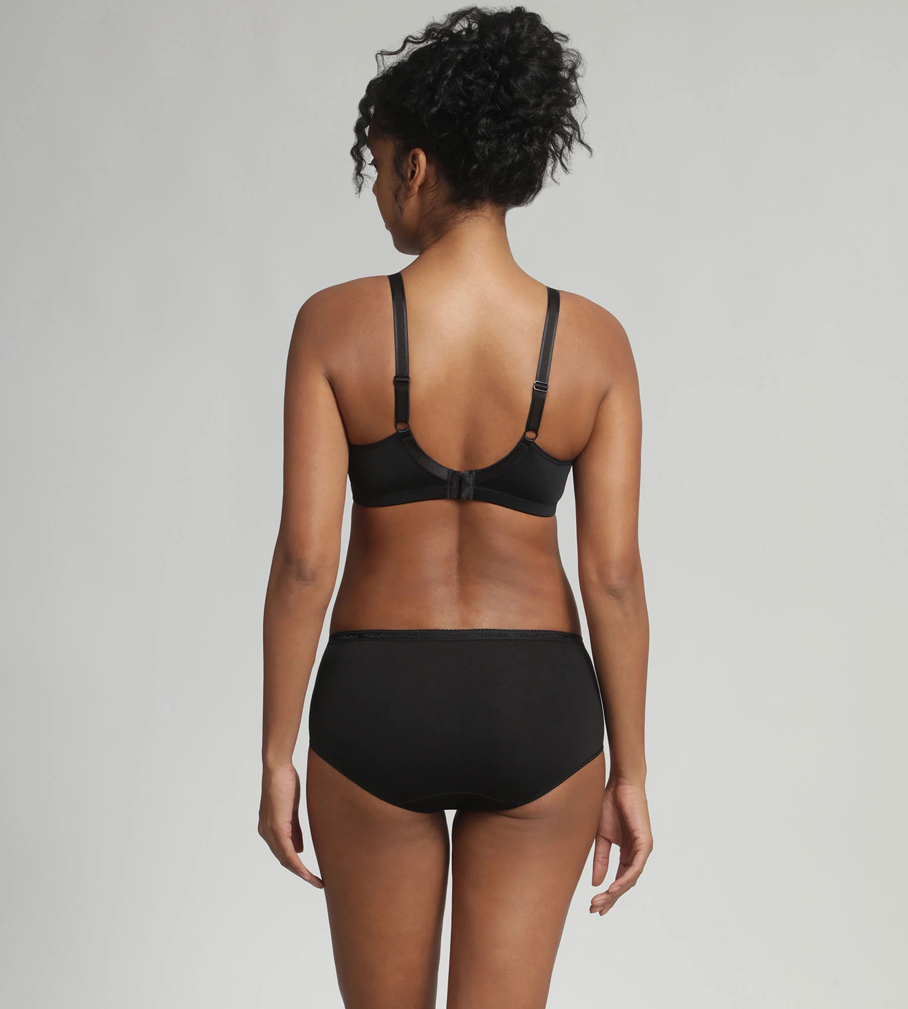 Reggiseno senza ferretto nero Criss Cross Microfibra - Image 4