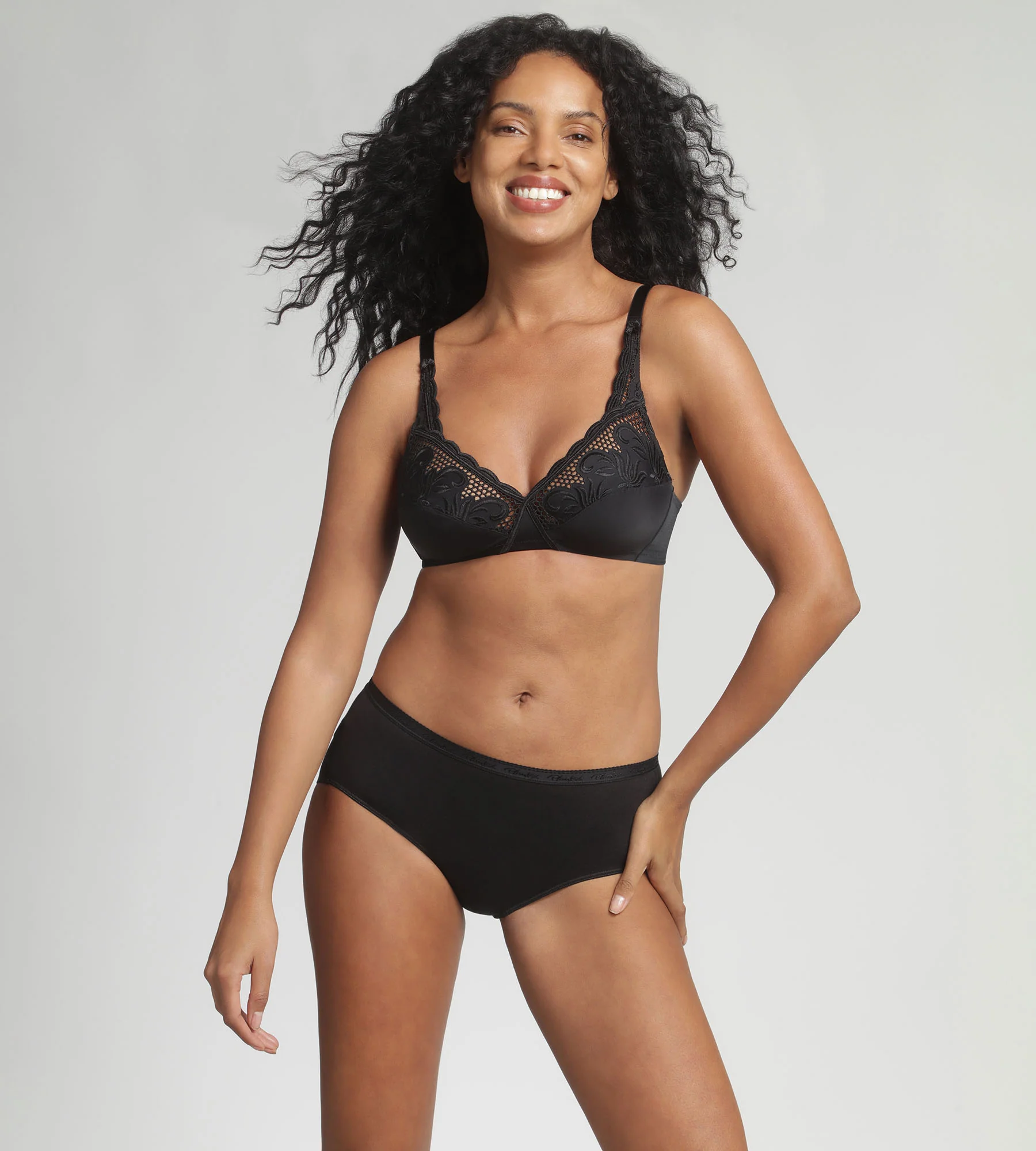 Reggiseno senza ferretto nero Criss Cross Modern Tricot - Image 3