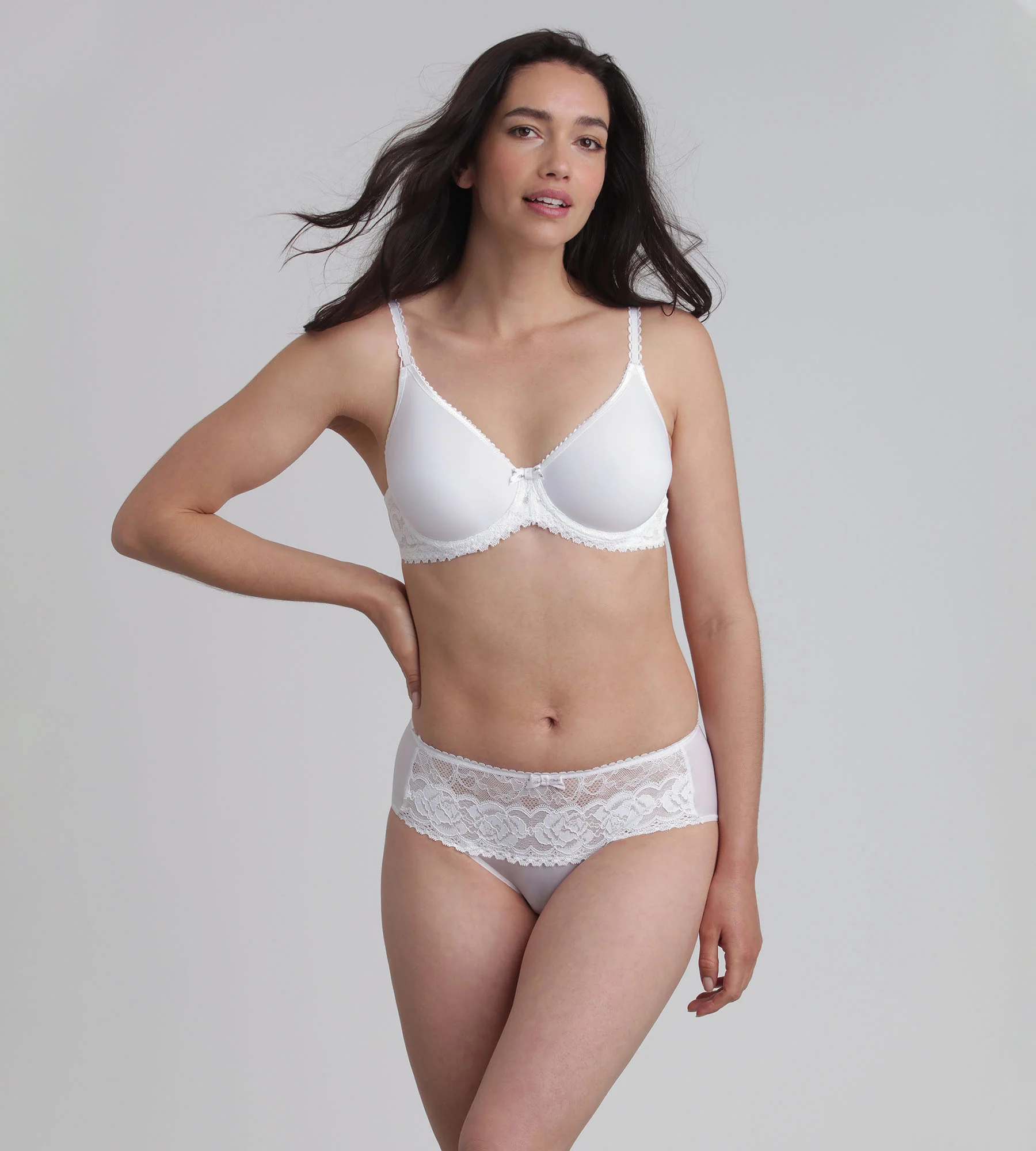 Reggiseno spacer con ferretto bianco Flowery Lace Riciclato - Image 3