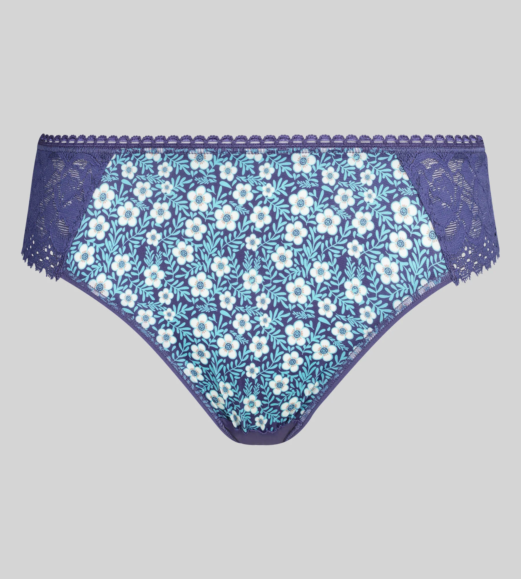 Slip giardino d'azzurro Flowery Lace Micro Riciclato - Image 5