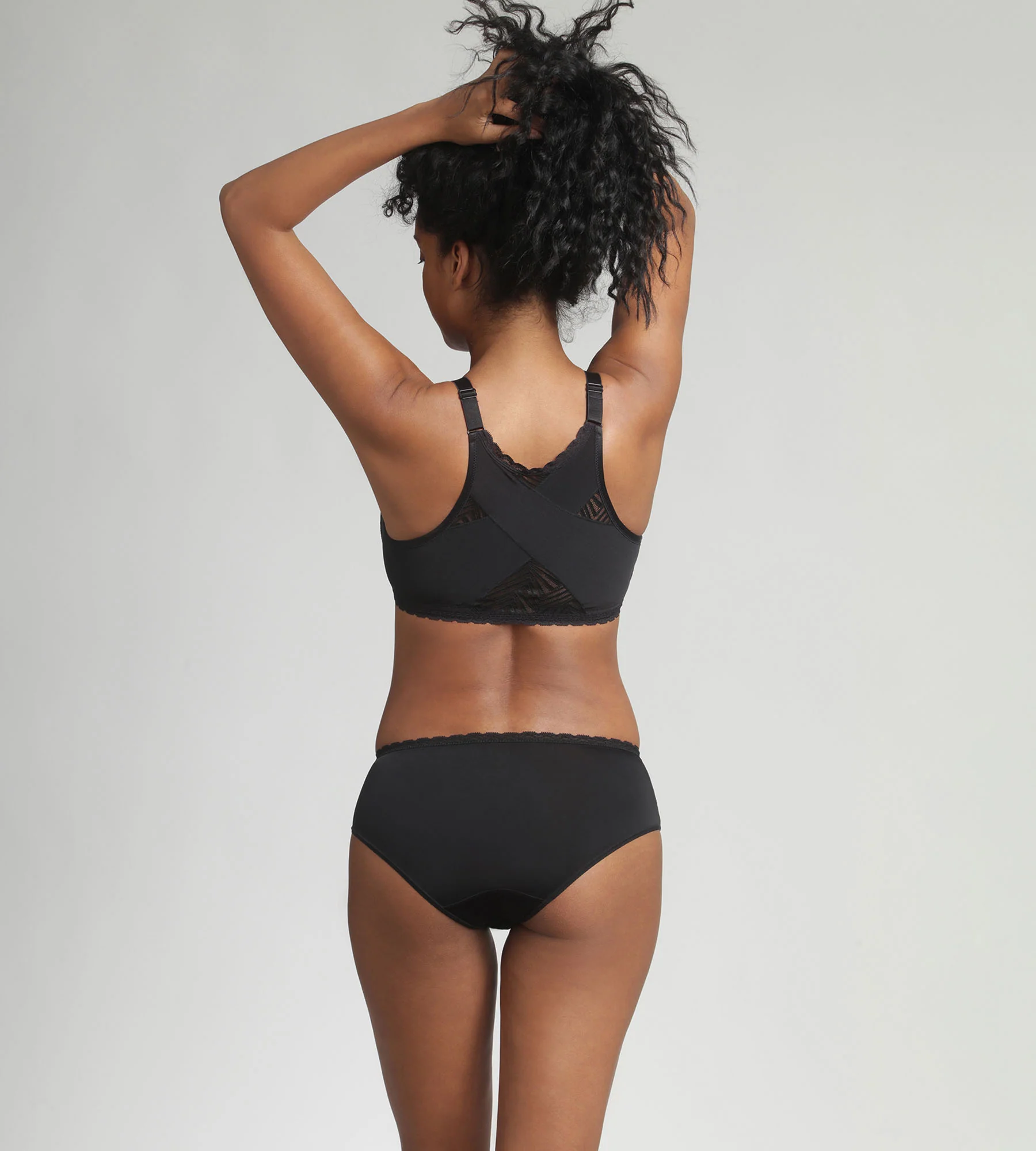 Slip midi in pizzo nero Ideal Posture - Image 4