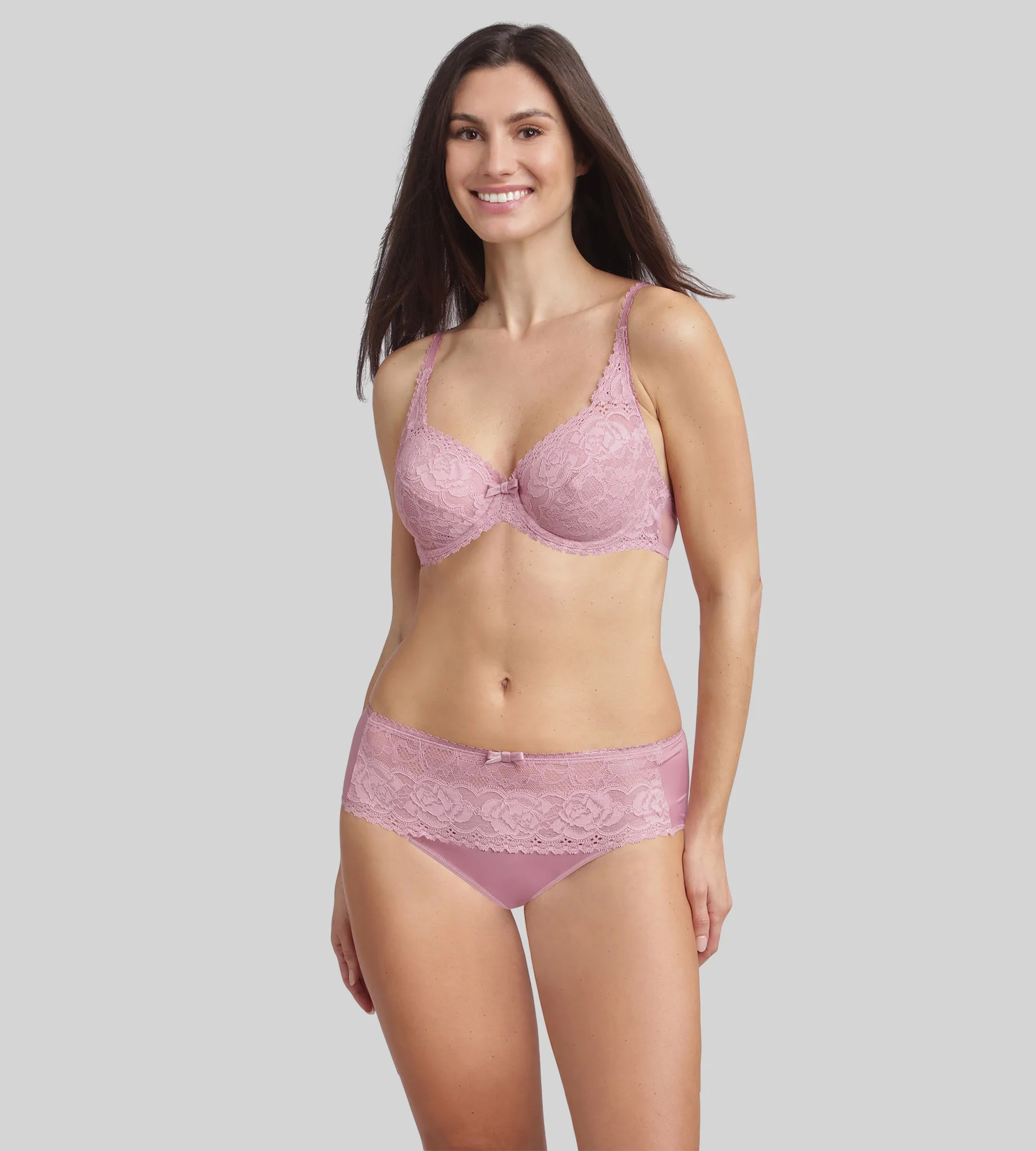Slip rosa orchidea Flowery Lace Riciclato - Image 3