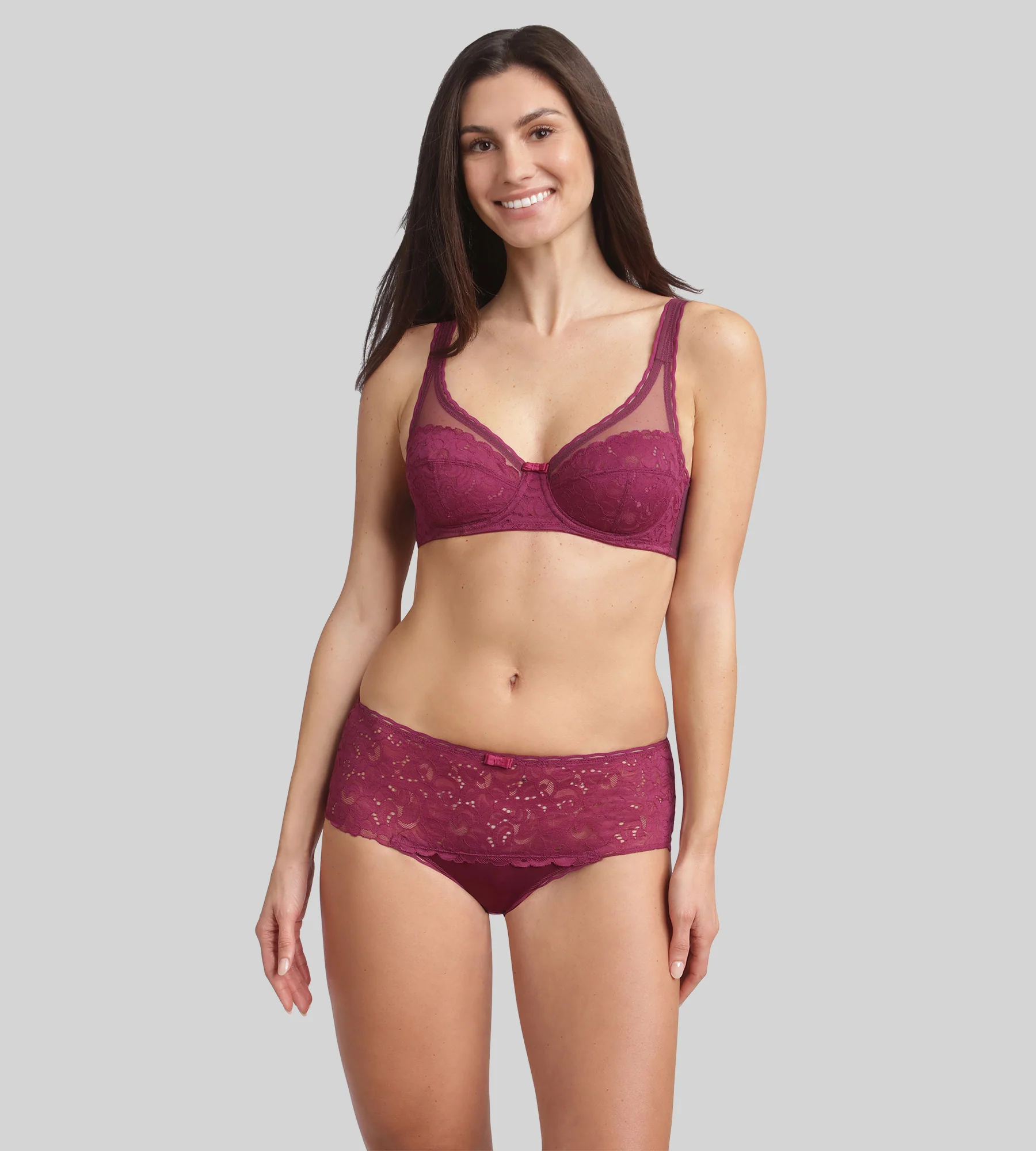 Slip viola imperiale Criss Cross Femminile Riciclato - Image 3